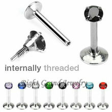 New Design 3MM Cubic Zirconia Prong Setting Body Piercing Jewelry